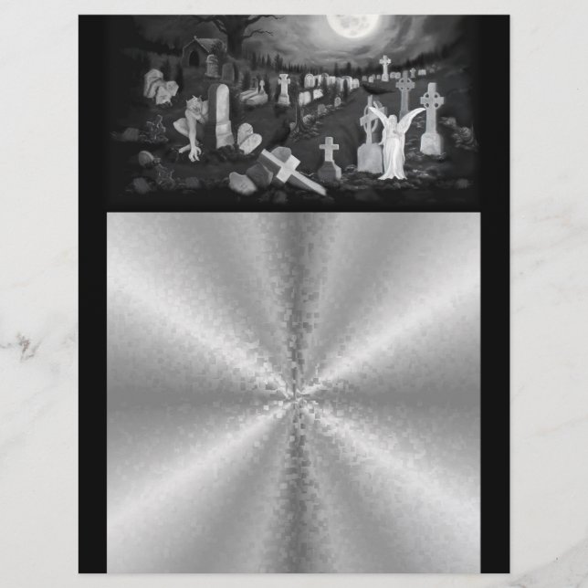 墓地の夜 – 天使と悪魔の手紙 レターヘッド (正面)