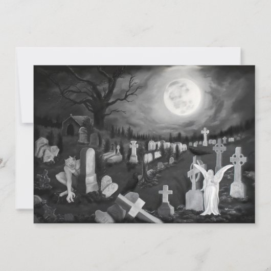 墓地の夜 – 天使と悪魔 (正面)