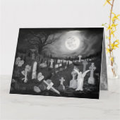 墓地の夜 – 天使と悪魔 カード (黄色い花)