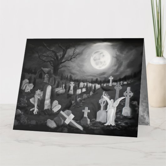 墓地の夜 – 天使と悪魔 カード (正面)