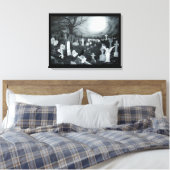 墓地の夜 – 天使と悪魔 キャンバスプリント (インサイチュ (寝室))