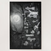 墓地の夜 – 天使と悪魔 ジグソーパズル (縦)