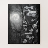 墓地の夜 – 天使と悪魔 ジグソーパズル (縦)