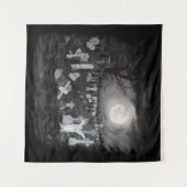 墓地の夜 – 天使と悪魔 タペストリー (正面(横))