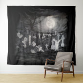 墓地の夜 – 天使と悪魔 タペストリー (インサイチュ(横))