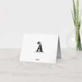 墓地の夜 – 天使と悪魔 ノートカード (裏面)