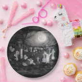 墓地の夜 – 天使と悪魔 ペーパープレート (パーティー)