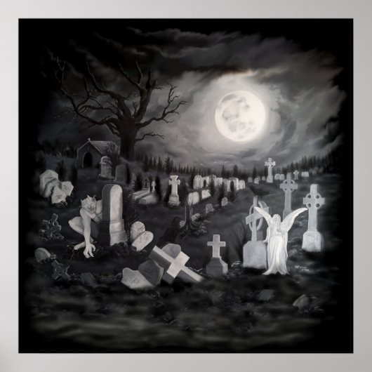 墓地の夜 – 天使と悪魔 ポスター (正面)