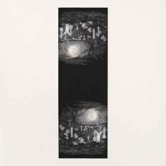 墓地の夜 – 天使と悪魔 ヨガマット (正面)