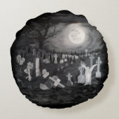 墓地の夜 – 天使と悪魔 ラウンドクッション (裏面)