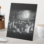 墓地の夜 – 天使と悪魔 台座サイン (インサイチュ)