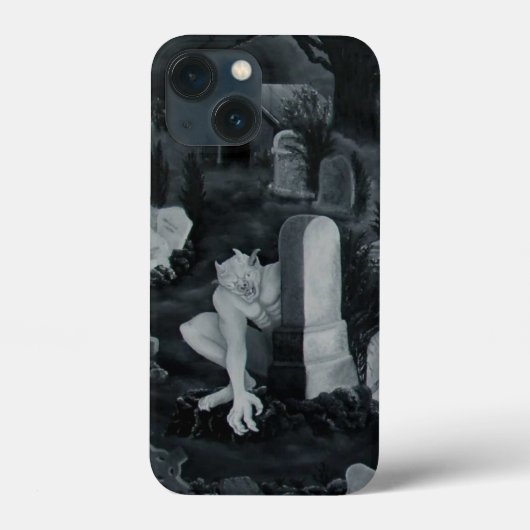 墓地の夜 – 悪魔 Case-Mate iPhoneケース (裏面)