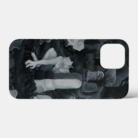 墓地の夜 – 悪魔 Case-Mate iPhoneケース (裏面 (横))