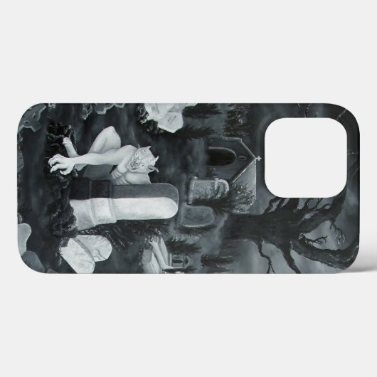 墓地の夜 – Devil Case-Mate iPhoneケース (裏面 (横))