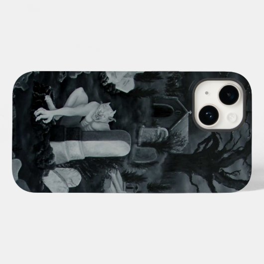 墓地の夜 – Devil Case-Mate iPhoneケース (裏面 (横))