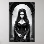 墓地の女王 | AIアートポスター ポスター (正面)