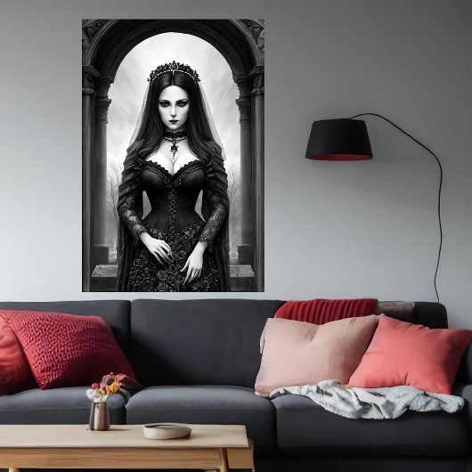 墓地の女王 | AIアートポスター ポスター