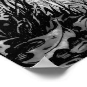 墓地の子猫昼寝 ポスター (角)