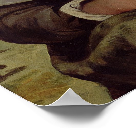 墓地の孤児、1824年 ポスター (角)