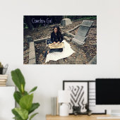 墓地の少女 ポスター (ホームオフィス)