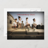 墓地の少女 ポストカード (正面/裏面)