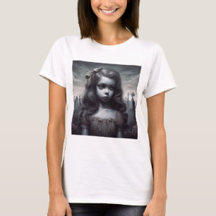 墓地の少女 Tシャツ