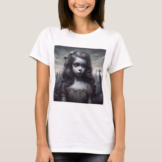 墓地の少女 Tシャツ (正面)