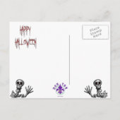 墓地の挨拶！ – はがき#4 ポストカード (裏面)