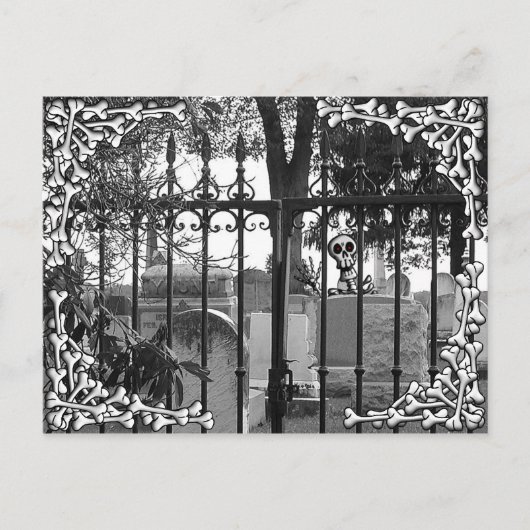 墓地の挨拶！ – はがき#4 ポストカード (正面)