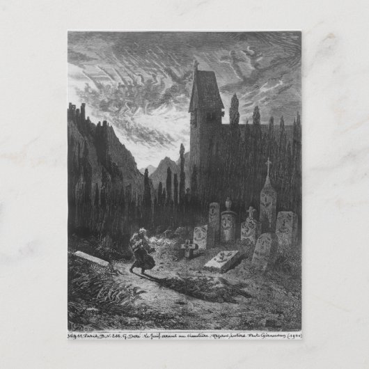 墓地の放浪ユダヤ人 ポストカード (正面)