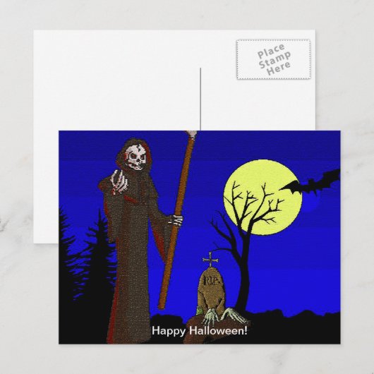 墓地の死神 ポストカード (正面/裏面)