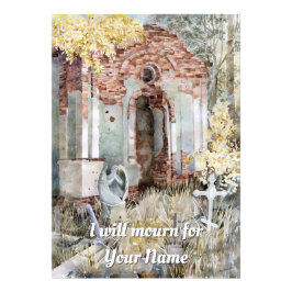 墓地の永遠の沈黙 フォトプリント