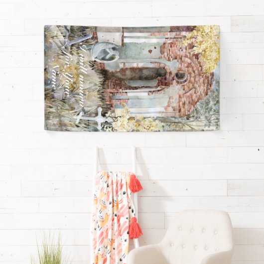 墓地の永遠の沈黙 横断幕 (インサイチュ)