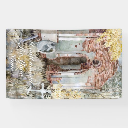 墓地の永遠の沈黙 横断幕 (横)