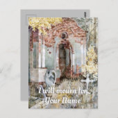 墓地の永遠の静寂 ポストカード (正面/裏面)