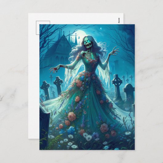 墓地の美しいゾンビ シーズンポストカード (正面/裏面)