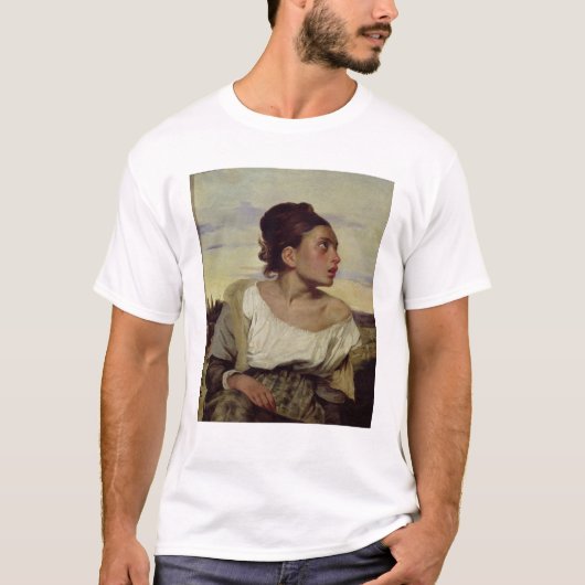墓地の若い孤児、1824年 Tシャツ (正面)