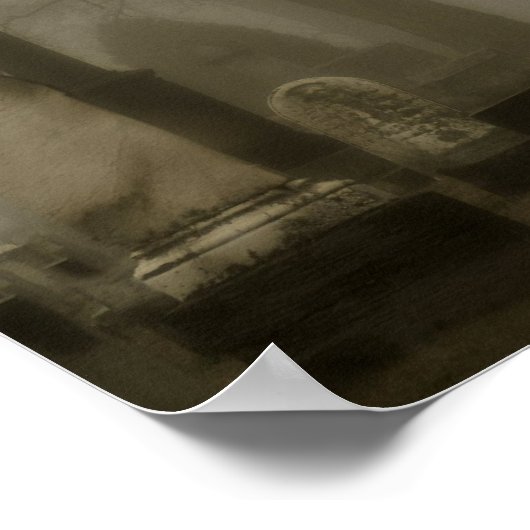 墓地の道を下る ポスター (角)