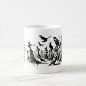 墓地の闇の御免 コーヒーマグカップ (中央)