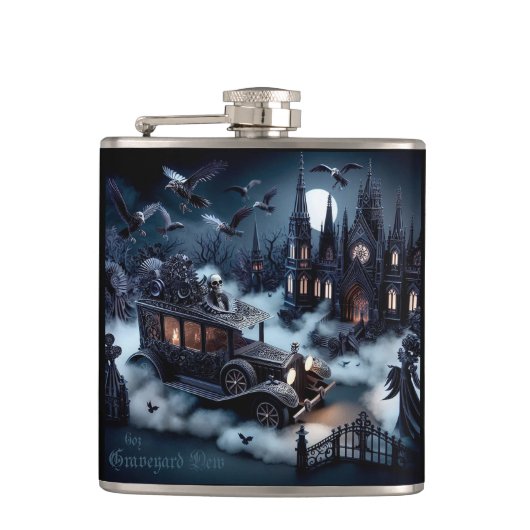 墓地の露天剤 フラスク (正面)