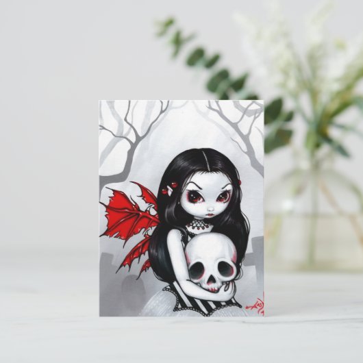 「墓地を散歩しよう」はがき ポストカード (スタンド正面)