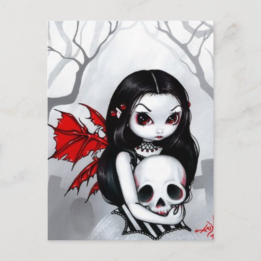 「墓地を散歩しよう」はがき ポストカード (正面)