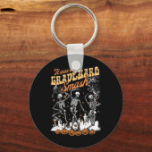 墓地を襲ったスケルトン不気味シーズンHa キーホルダー (正面)