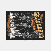 墓地を襲ったスケルトン不気味シーズンHa フリースブランケット (正面(横))