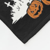 墓地を襲ったスケルトン不気味シーズンHa フリースブランケット (角)