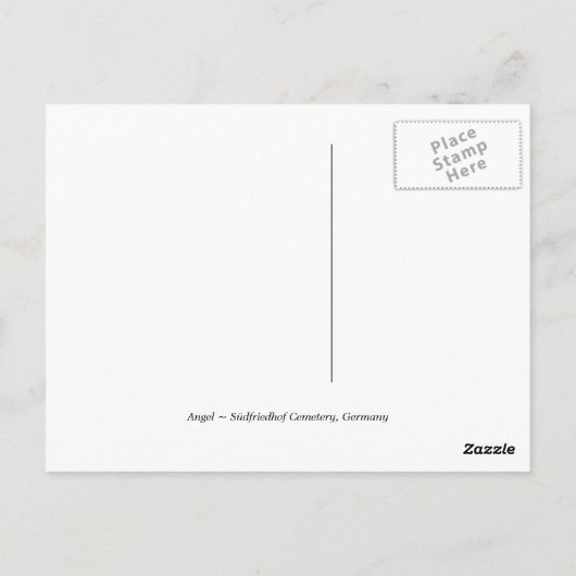 墓地エンジェルゴシックビクトリアンスタイルはがき ポストカード (裏面)
