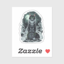 墓地ガーディアン – メーンクーンハロウィーン