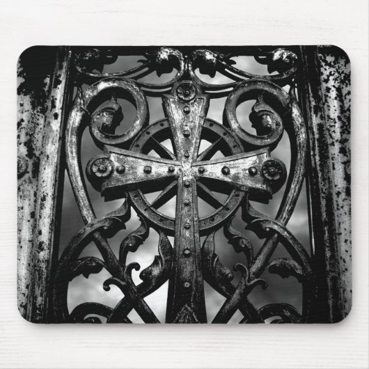 墓地クロスハート マウスパッド (正面)