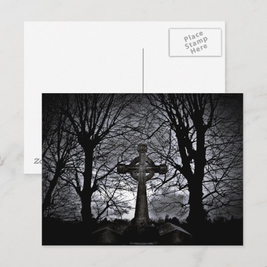 墓地クロス墓 ポストカード (正面/裏面)