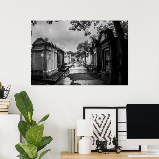 墓地ゲート ポスター (ホームオフィス)